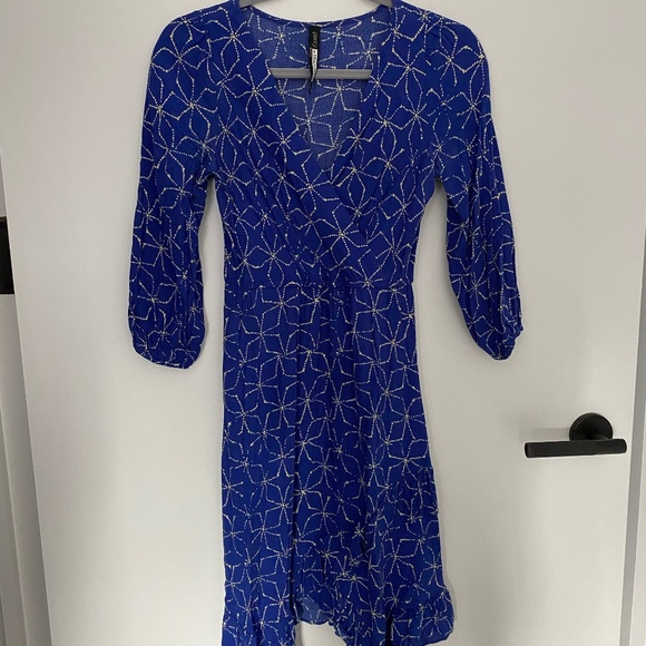 Anthropologie Plenty by Tracy Reese Aleah Blue Dress Size XXS Petite - Picture 1 of 3